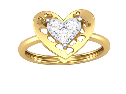 Printable 3D jewelry model of Lady diamond ring 3D Model