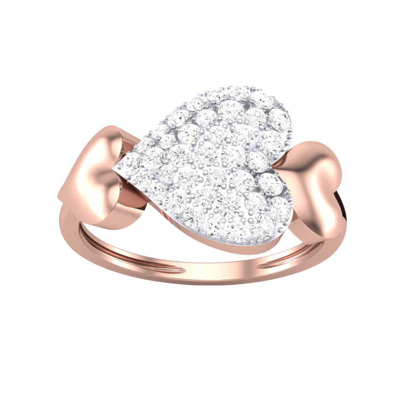 Printable 3D jewelry model of Lady diamond ring Modelo 3D .c4d .max .obj .3ds .fbx .stl .blend