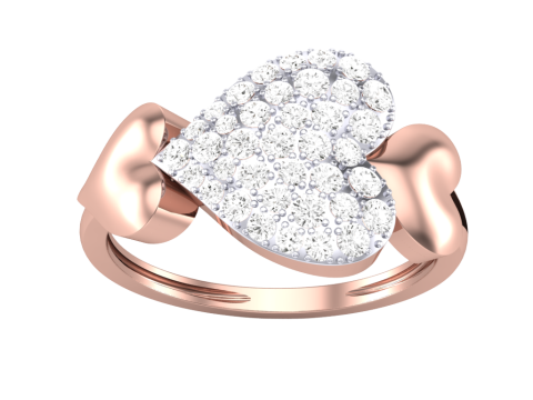 Printable 3D jewelry model of Lady diamond ring 3D Model