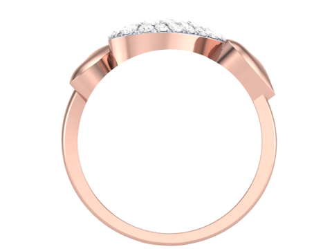Printable 3D jewelry model of Lady diamond ring Modelo 3D