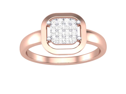 Printable 3D jewelry model of Lady diamond ring 3D Model