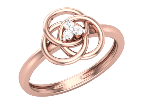 Printable 3D jewelry model of Lady diamond ring 3Dモデル