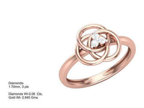 Printable 3D jewelry model of Lady diamond ring 3Dモデル