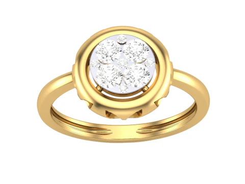 लेडी हीरे की अंगूठी का प्रिंट करने योग्य 3डी आभूषण मॉडल 3D मॉडल