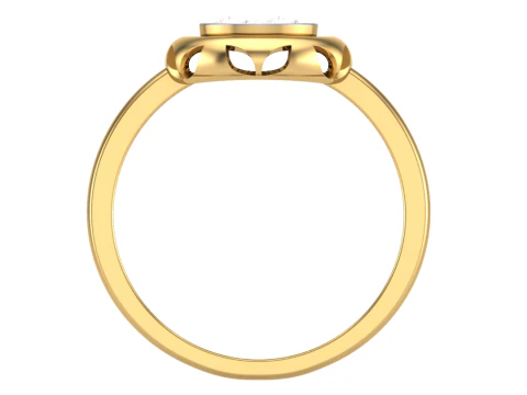 Printable 3D jewelry model of Lady diamond ring 3D Model