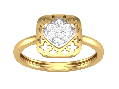 Printable 3D jewelry model of Lady diamond ring 3D Модель