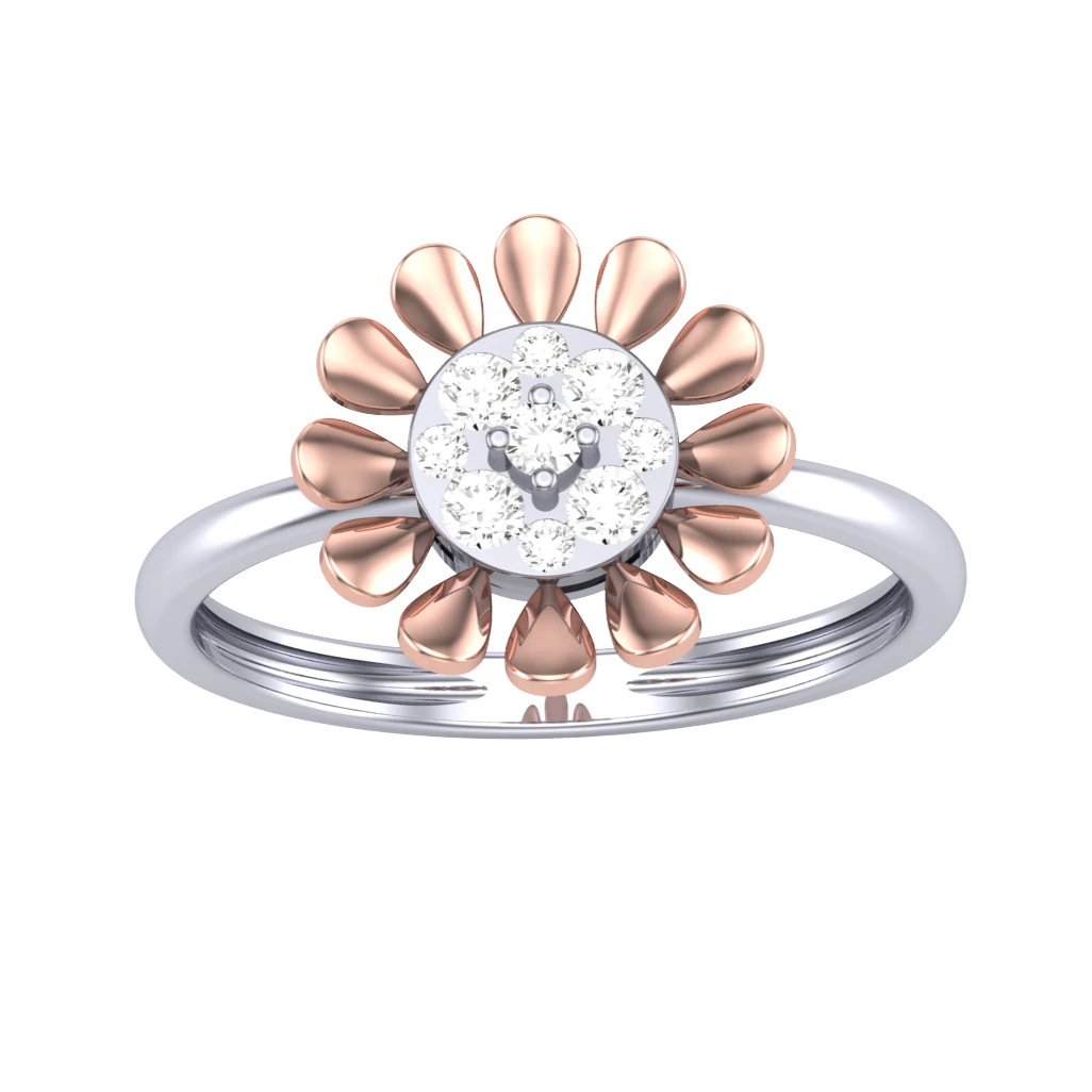 Printable 3D jewelry model of Lady diamond ring 3D Model .c4d .max .obj .3ds .fbx .stl .blend 
