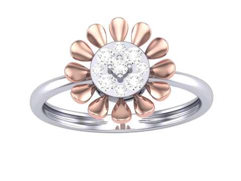 Printable 3D jewelry model of Lady diamond ring 3D Model