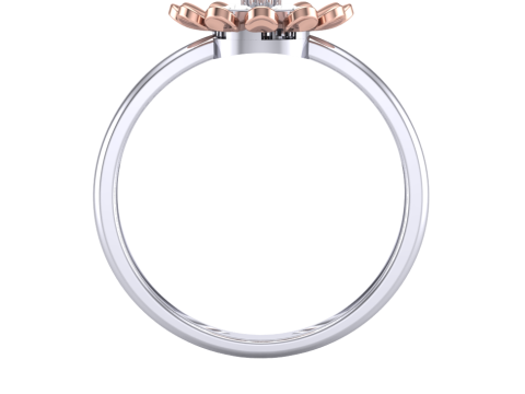 Printable 3D jewelry model of Lady diamond ring Model 3D
