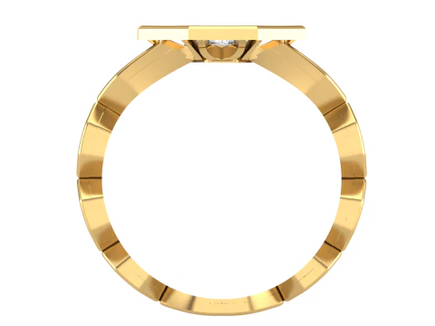 Printable 3D jewelry model of Lady diamond ring 3D Model