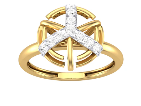 Printable 3D jewelry model of Lady diamond ring 3D Model
