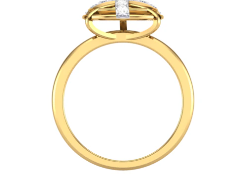 Printable 3D jewelry model of Lady diamond ring 3D Model
