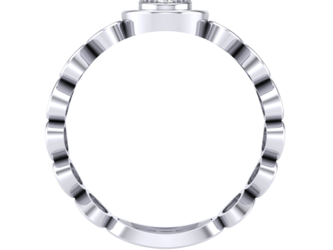 Printable 3D jewelry model of Lady diamond ring 3D Модель