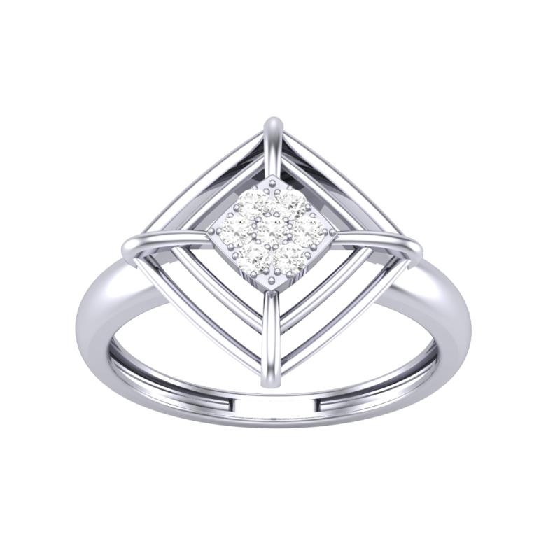 Printable 3D jewelry model of Lady diamond ring Model 3D .c4d .max .obj .3ds .fbx .stl .blend