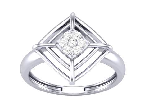 Printable 3D jewelry model of Lady diamond ring 3D Модель