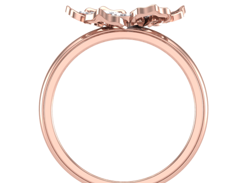 Printable 3D jewelry model of Lady diamond ring 3D Model