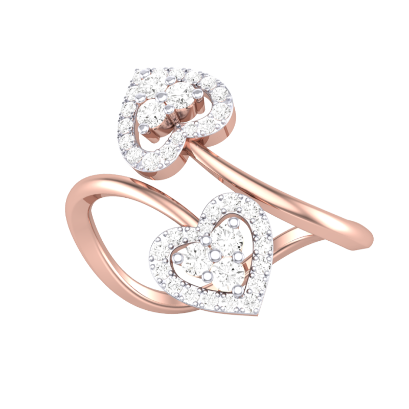 Printable 3D jewelry model of Lady diamond ring 3D 模型 .c4d .max .obj .3ds .fbx .stl .blend