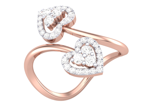 Printable 3D jewelry model of Lady diamond ring 3D 模型
