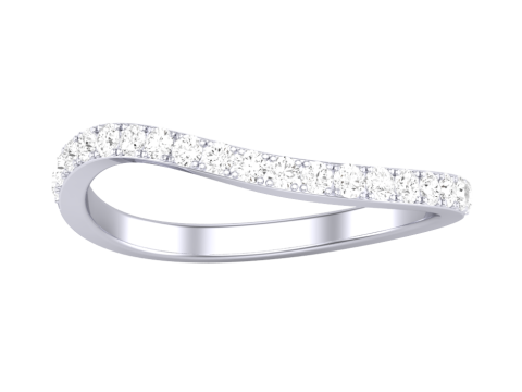 Printable 3D jewelry model of Lady diamond ring 3Dモデル