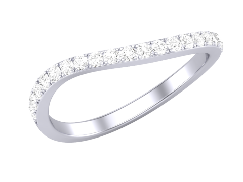 Printable 3D jewelry model of Lady diamond ring Modelo 3D
