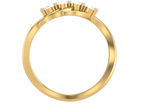 Printable 3D jewelry model of Lady diamond ring 3D 模型