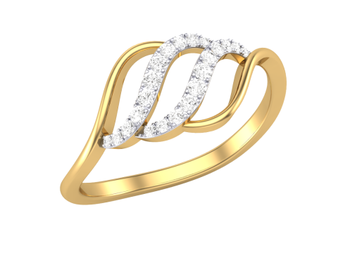 Printable 3D jewelry model of Lady diamond ring Model 3D