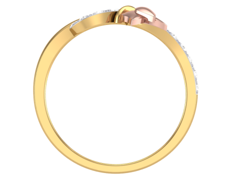 Printable 3D jewelry model of Lady diamond ring 3D Модель
