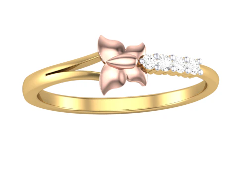 Model biżuterii 3D do druku z diamentowym pierścionkiem Lady Model 3D