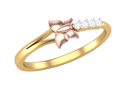 Printable 3D jewelry model of Lady diamond ring Modello 3D