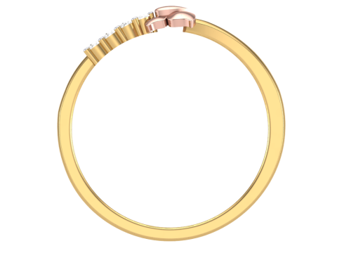 Printable 3D jewelry model of Lady diamond ring Modello 3D