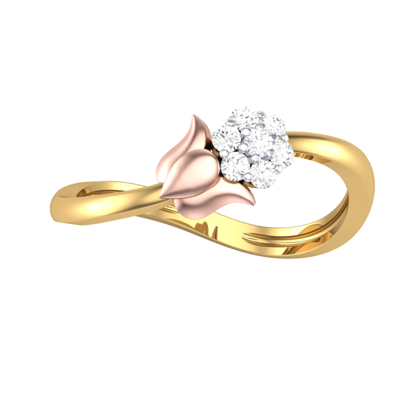 Printable 3D jewelry model of Lady diamond ring 3D Model .c4d .max .obj .3ds .fbx .stl .blend