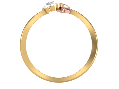 Printable 3D jewelry model of Lady diamond ring 3D Model