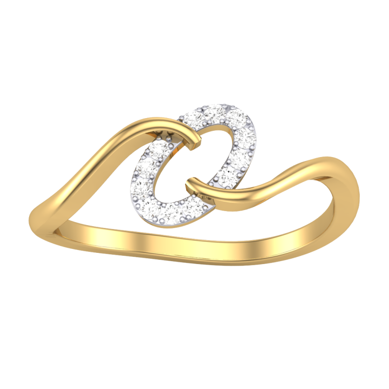 Printable 3D jewelry model of Lady diamond ring 3D Модель .c4d .max .obj .3ds .fbx .stl .blend