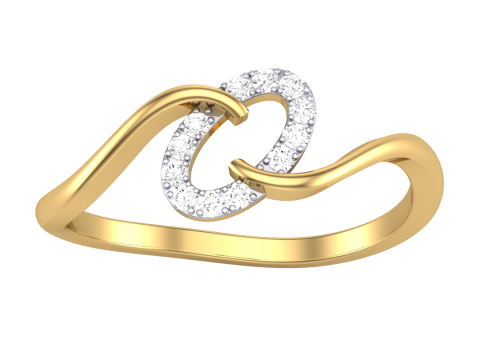 Printable 3D jewelry model of Lady diamond ring 3D Model