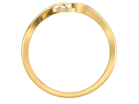 Printable 3D jewelry model of Lady diamond ring 3D Модель