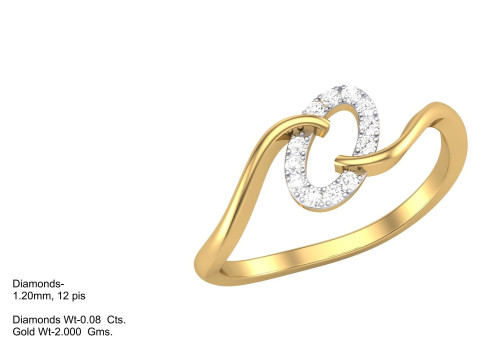 Printable 3D jewelry model of Lady diamond ring 3D Модель