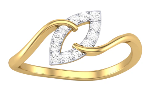 Printable 3D jewelry model of Lady diamond ring 3D Model