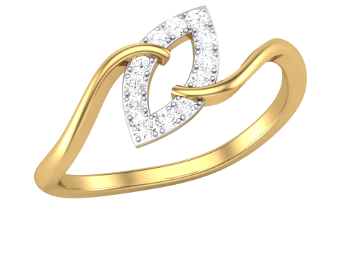 Printable 3D jewelry model of Lady diamond ring 3D Модель