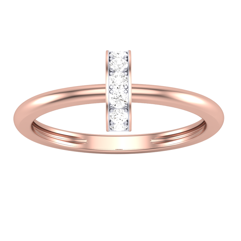 Printable 3D jewelry model of Lady diamond ring Modèle 3D .c4d .max .obj .3ds .fbx .stl .blend 