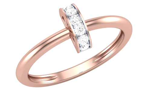 Printable 3D jewelry model of Lady diamond ring Modèle 3D