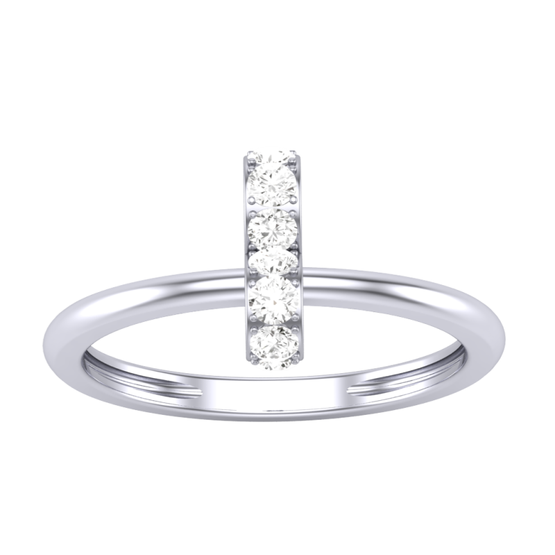 Printable 3D jewelry model of Lady diamond ring 3Dモデル .c4d .max .obj .3ds .fbx .stl .blend