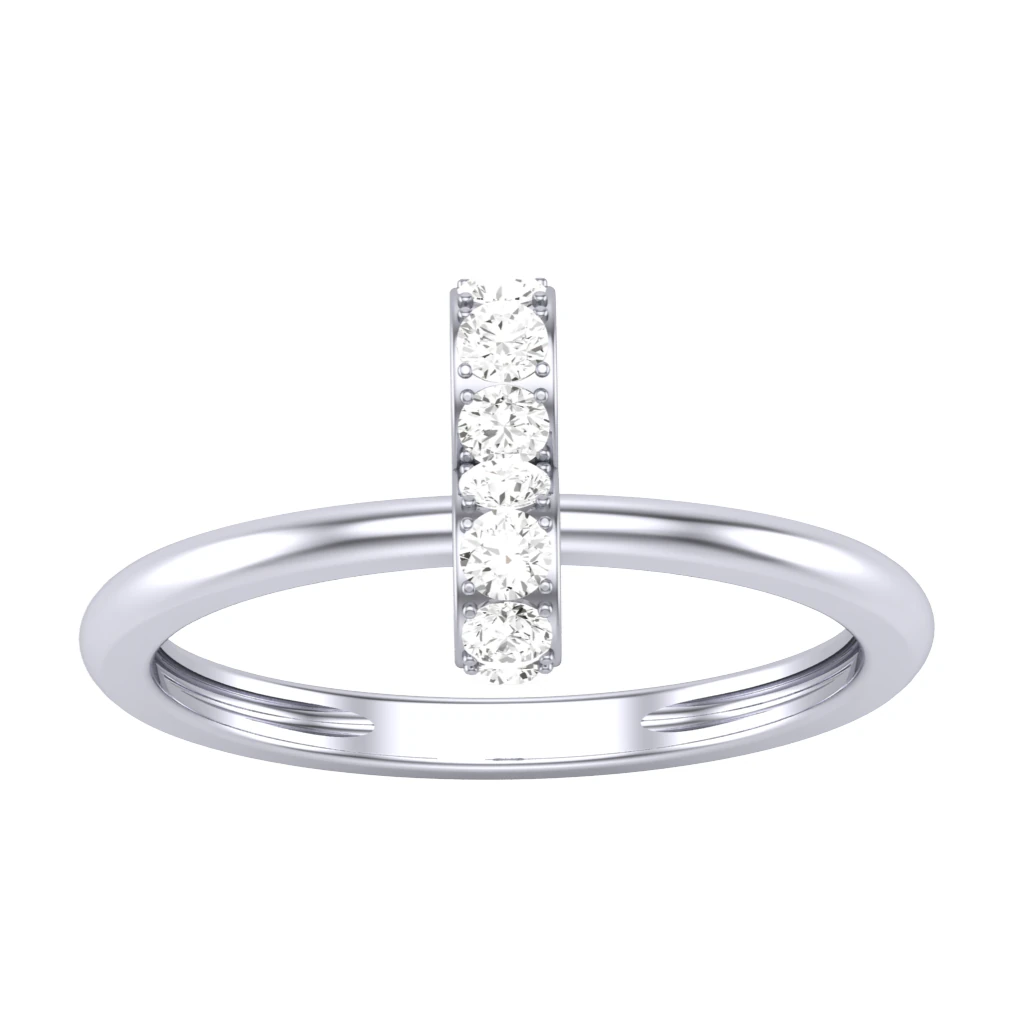 Printable 3D jewelry model of Lady diamond ring 3D Model .c4d .max .obj .3ds .fbx .stl .blend 