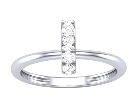 Printable 3D jewelry model of Lady diamond ring 3Dモデル