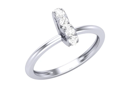 Printable 3D jewelry model of Lady diamond ring 3D Model