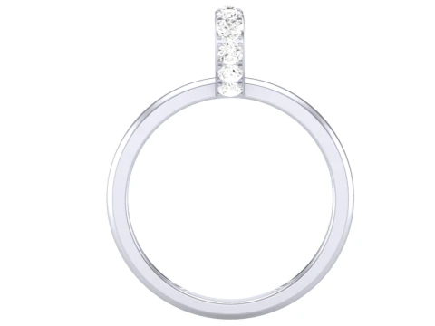 Printable 3D jewelry model of Lady diamond ring 3D Model