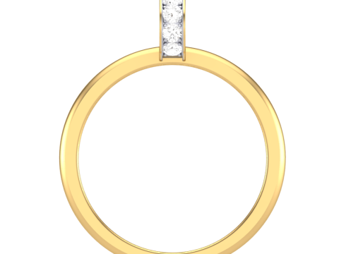Printable 3D jewelry model of Lady diamond ring 3D Model