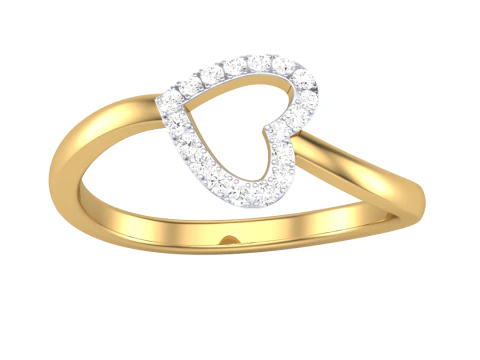 Printable 3D jewelry model of Lady diamond ring 3D Model