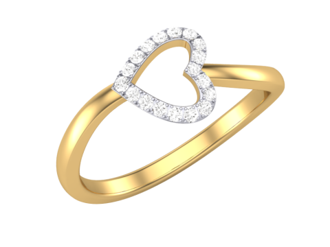 Printable 3D jewelry model of Lady diamond ring 3D 모델