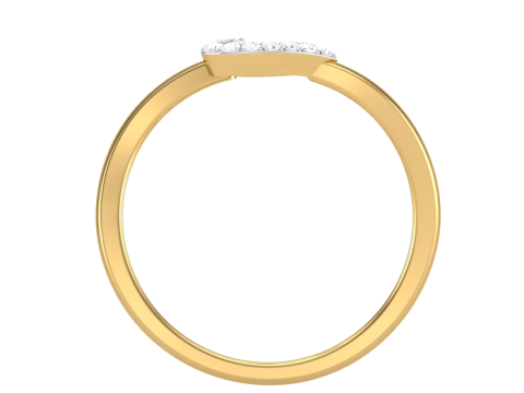 Printable 3D jewelry model of Lady diamond ring 3D 모델