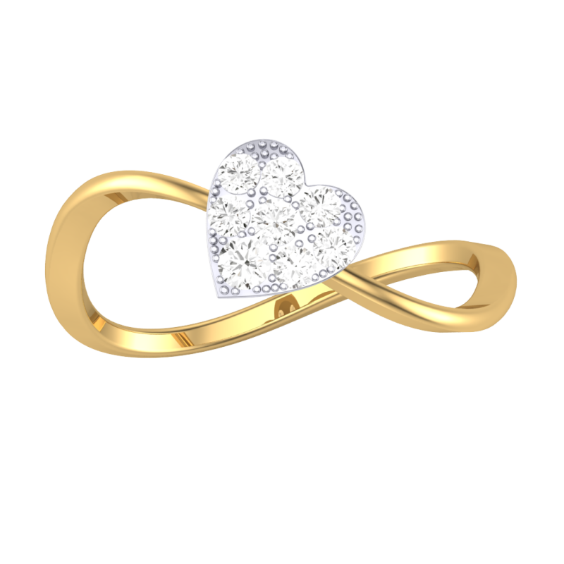 Printable 3D jewelry model of Lady diamond ring 3D Model .c4d .max .obj .3ds .fbx .stl .blend